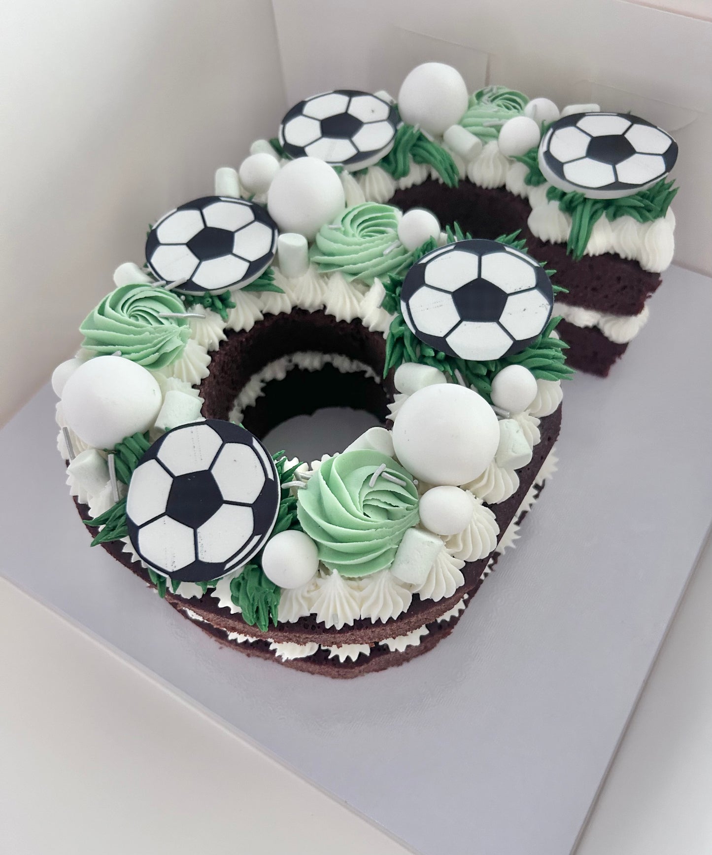 Soccer Single Number Cake