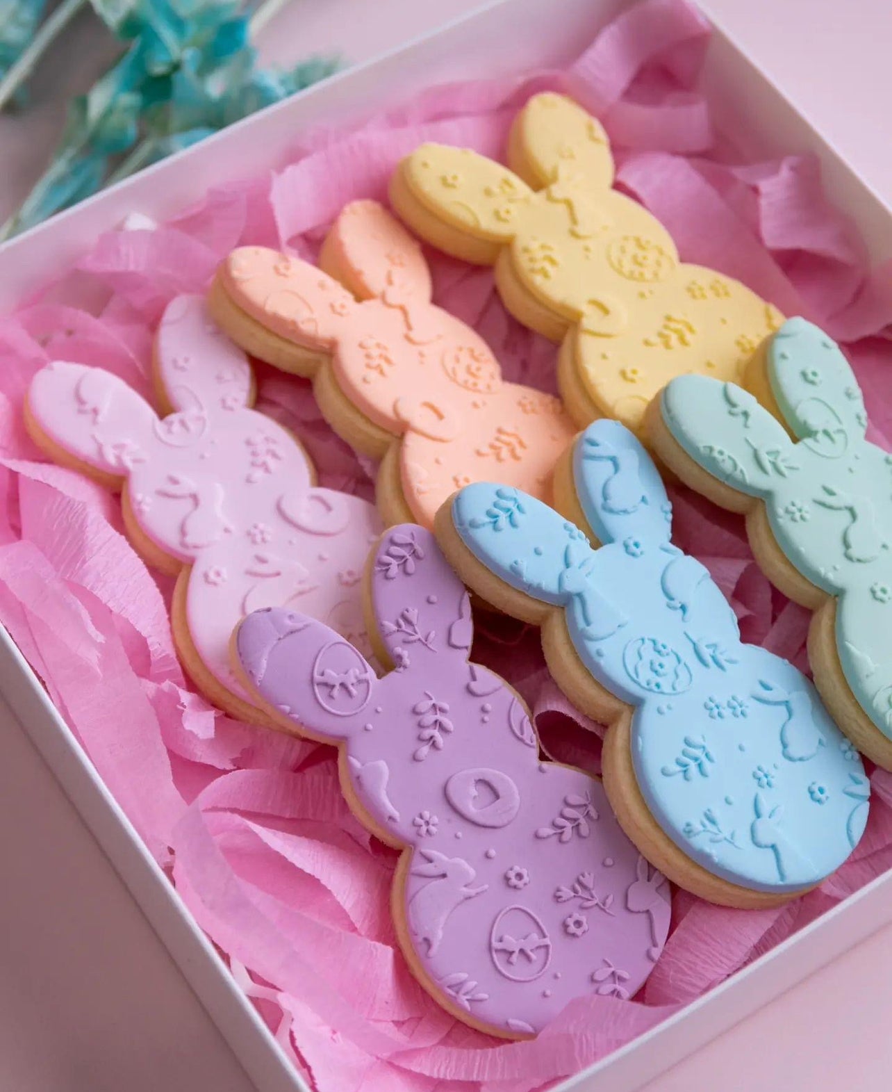 Pastel Bunny Cookies