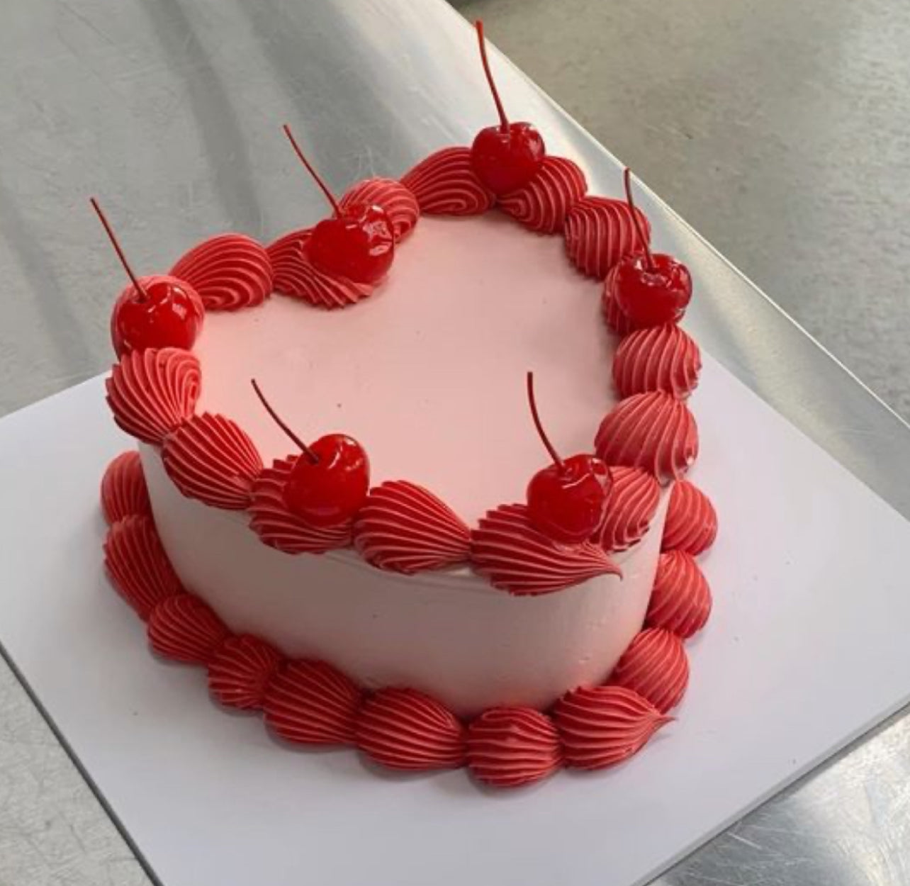 Vintage Heart Cake