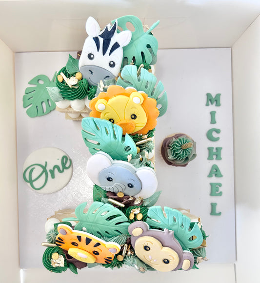 Jungle Single Number Cake