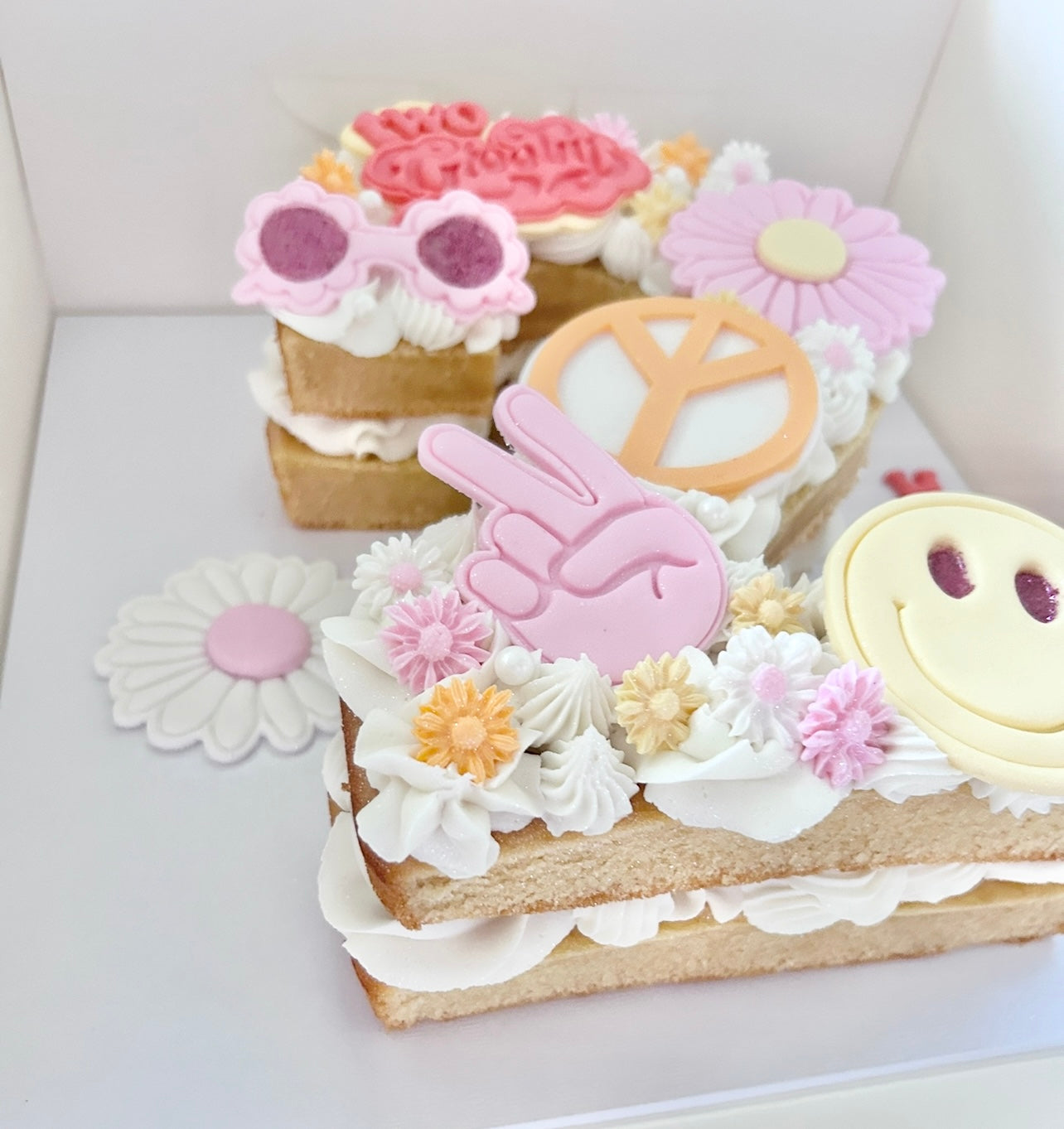 Groovy Single Number Cake