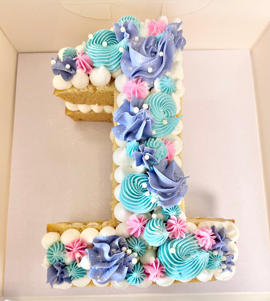 Single Number Cake - Luxe Piping