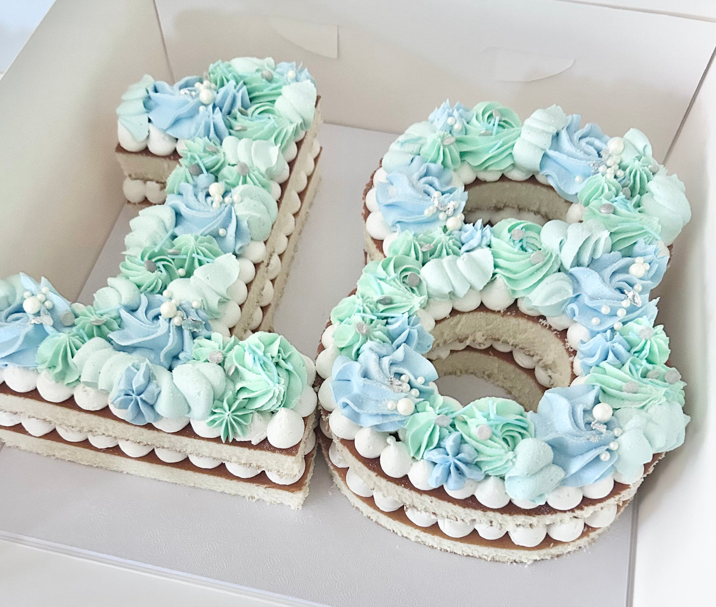Double Number Cake - Luxe Piping