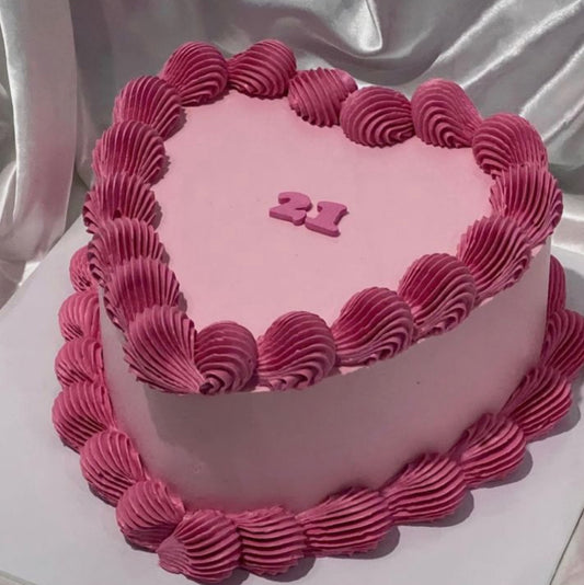 Vintage Heart Cake